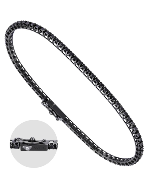 Bracciale World Diamond Group Diamanti Black in Oro Diamante 2.17 Ct BTQ090BKDI45 - BTQ090BKDI45